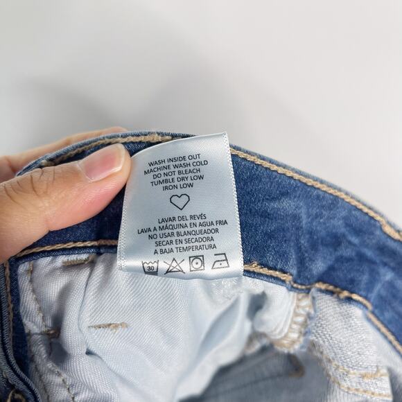 New Cello Size 9 Medium Wash High Rise Skinny Jeans Cotton Stretch Blend Juniors - Picture 9 of 9